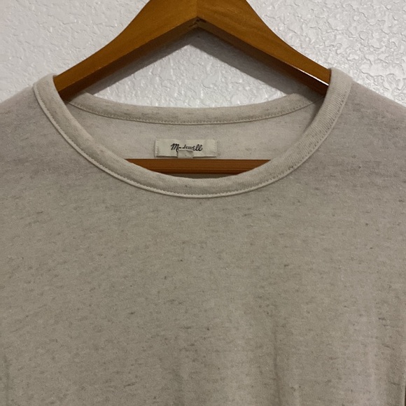 Madewell Long Sleeve T Shirt Front Tie Top - Picture 4 of 8